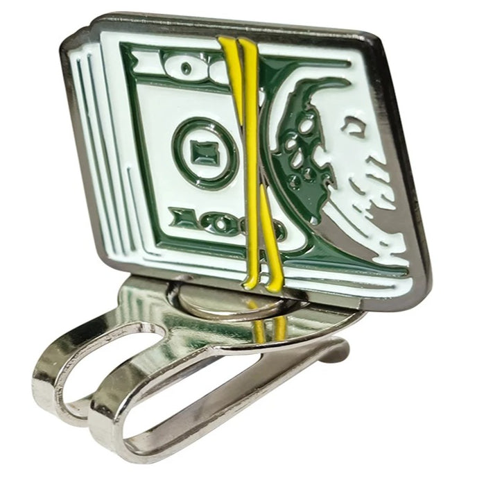 Marcador de Pelota de Golf Money Clip - Diseño de Billete de Dólar con Clip Magnético de Alta Sujeción