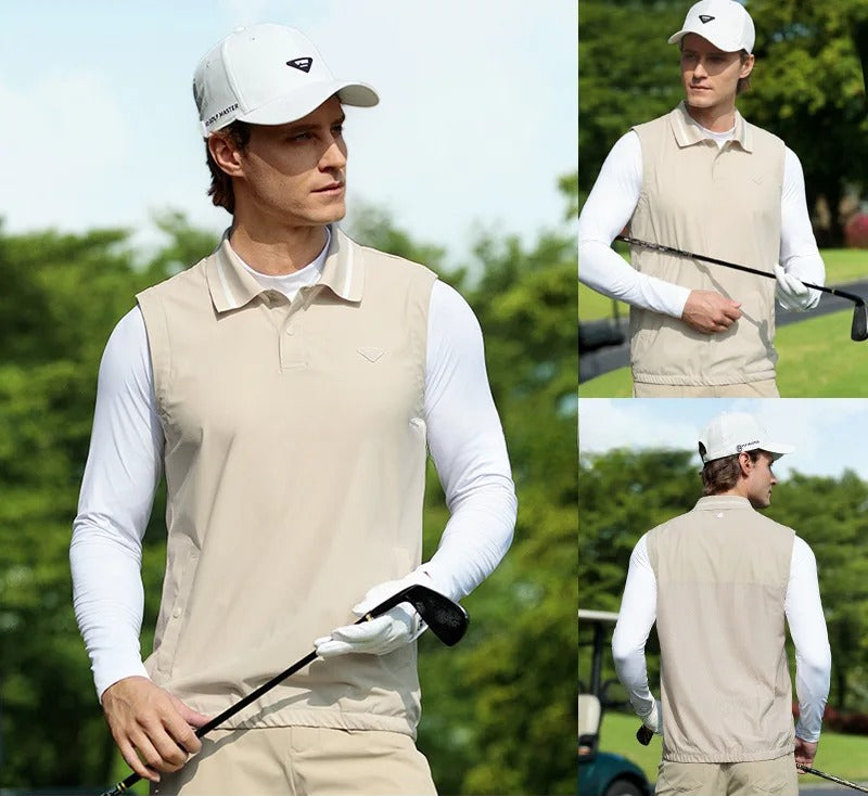 Chaleco de Golf de Verano para Caballero - Transpirable y de Alta Elasticidad