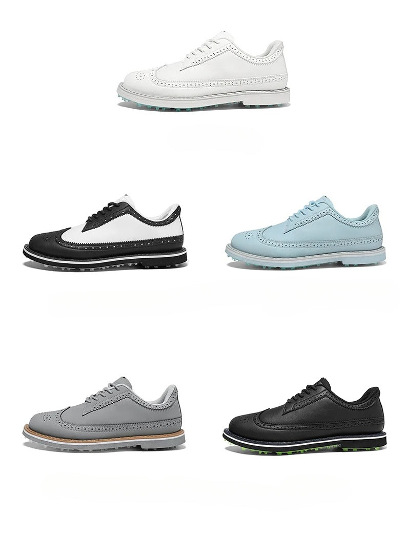 Tenis de Golf Profesionales Spikeless - Calzado de Lujo con Suela de Tracción y Confort Ergonómico