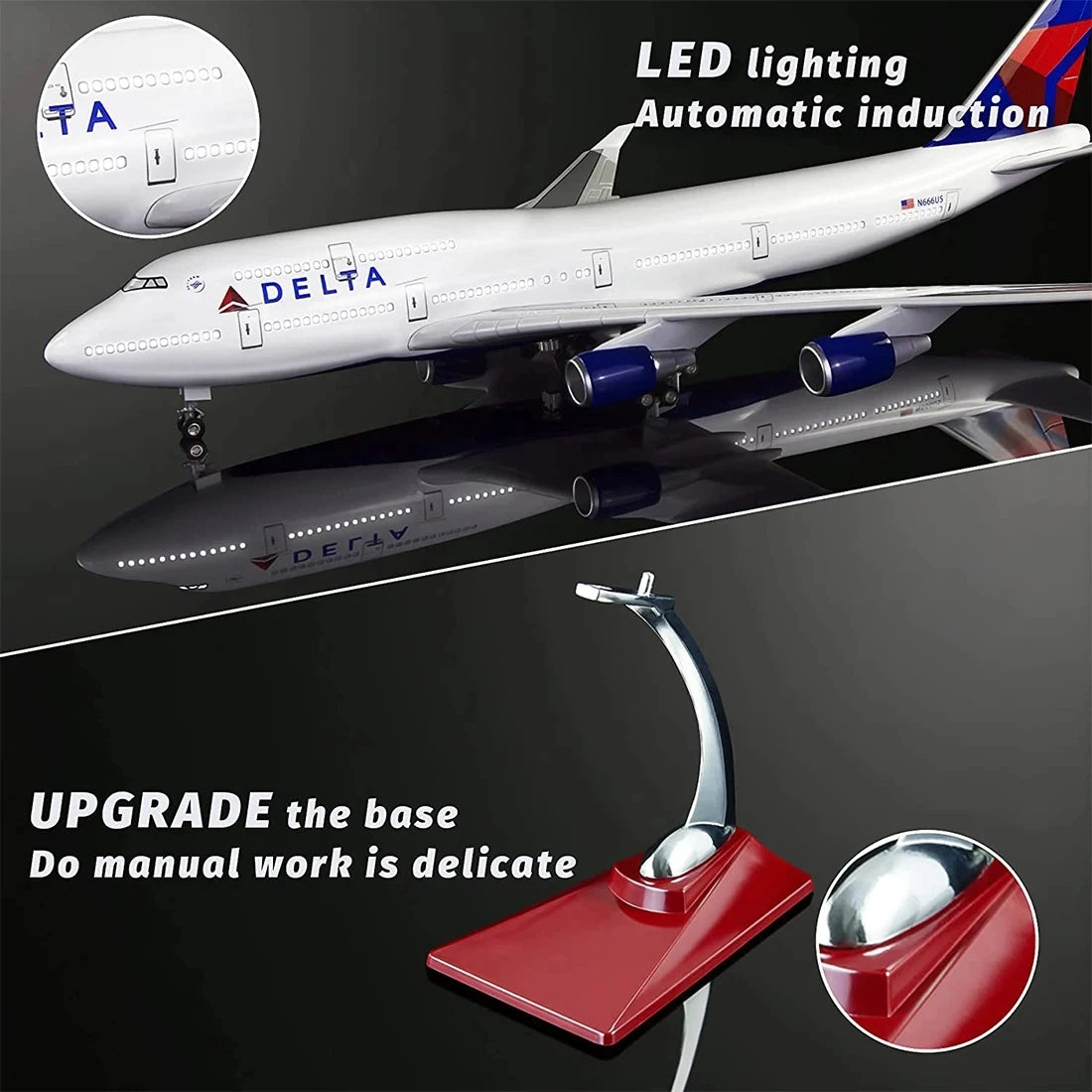 Colección Gigantes del Aire Modelos a Escala Resina Premium – Variantes LED – Aerolíneas del Mundo