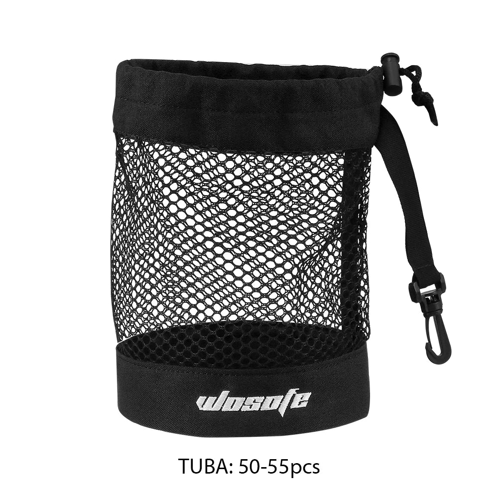 Bolsa de Malla para Pelotas de Golf con Clip de Sujeción - Almacenamiento Práctico y Ventilado