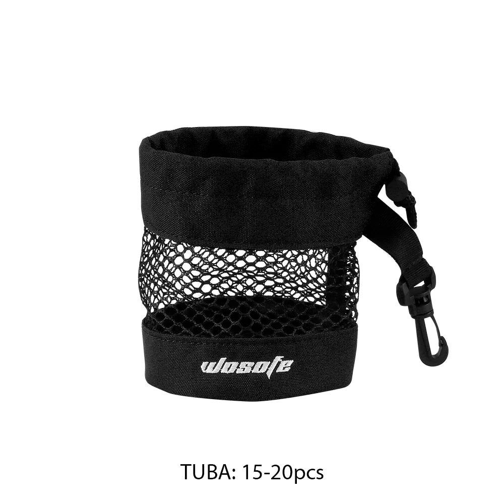 Bolsa de Malla para Pelotas de Golf con Clip de Sujeción - Almacenamiento Práctico y Ventilado