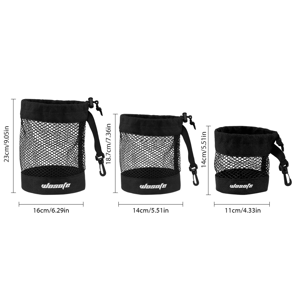 Bolsa de Malla para Pelotas de Golf con Clip de Sujeción - Almacenamiento Práctico y Ventilado