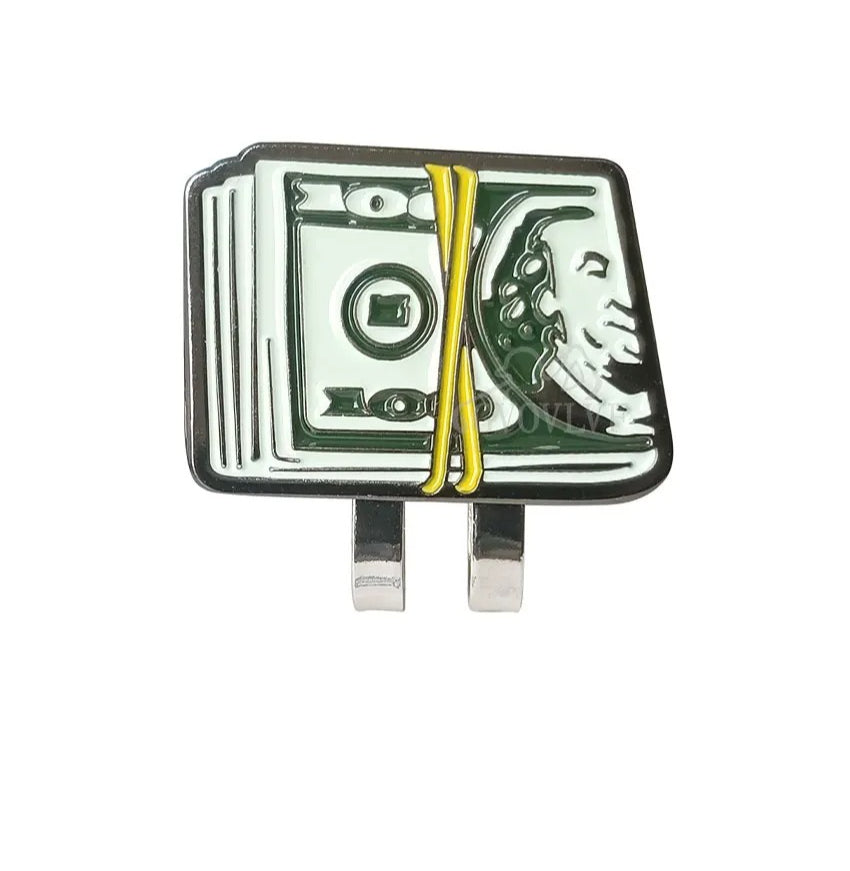 Marcador de Pelota de Golf Money Clip - Diseño de Billete de Dólar con Clip Magnético de Alta Sujeción