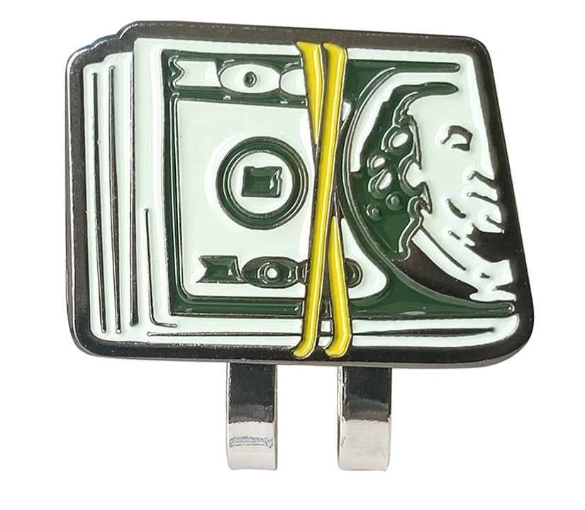 Marcador de Pelota de Golf Money Clip - Diseño de Billete de Dólar con Clip Magnético de Alta Sujeción