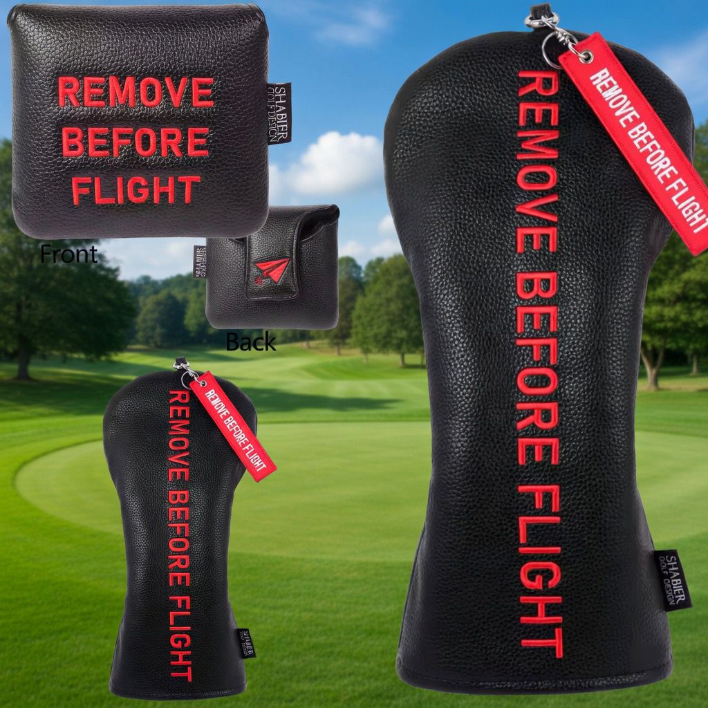 Set de 3 Headcovers Premium Remove Before Flight Driver + Madera + Putter