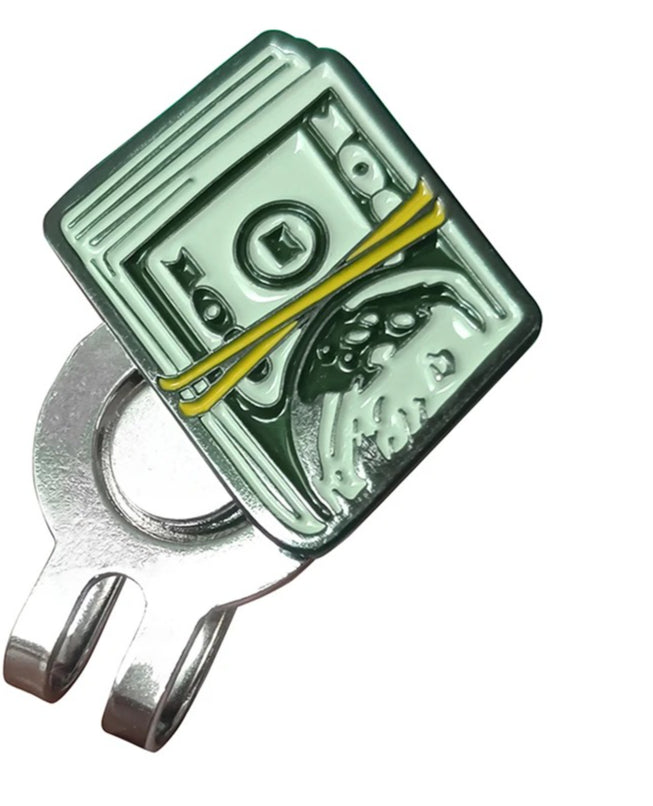 Marcador de Pelota de Golf Money Clip - Diseño de Billete de Dólar con Clip Magnético de Alta Sujeción