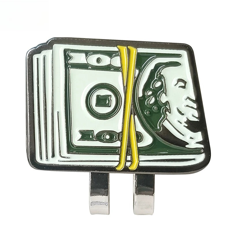 Marcador de Pelota de Golf Money Clip - Diseño de Billete de Dólar con Clip Magnético de Alta Sujeción