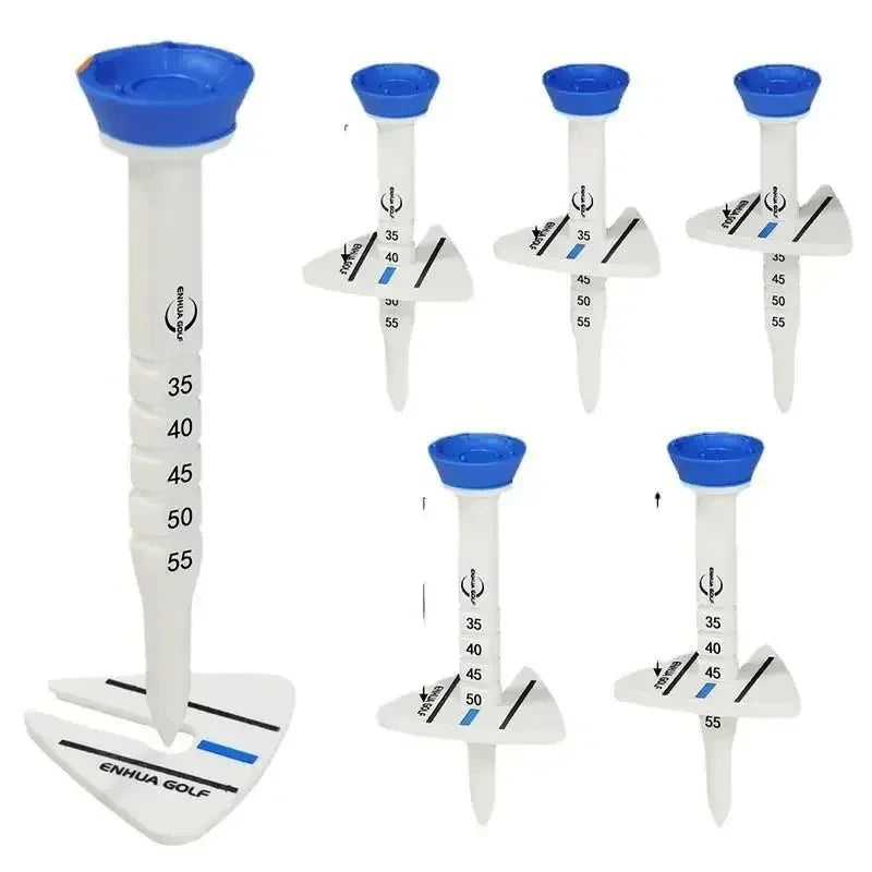 Tees de Golf Ajustables de Alta Durabilidad con Guía de Dirección - Soporte de Entrenamiento Profesional
