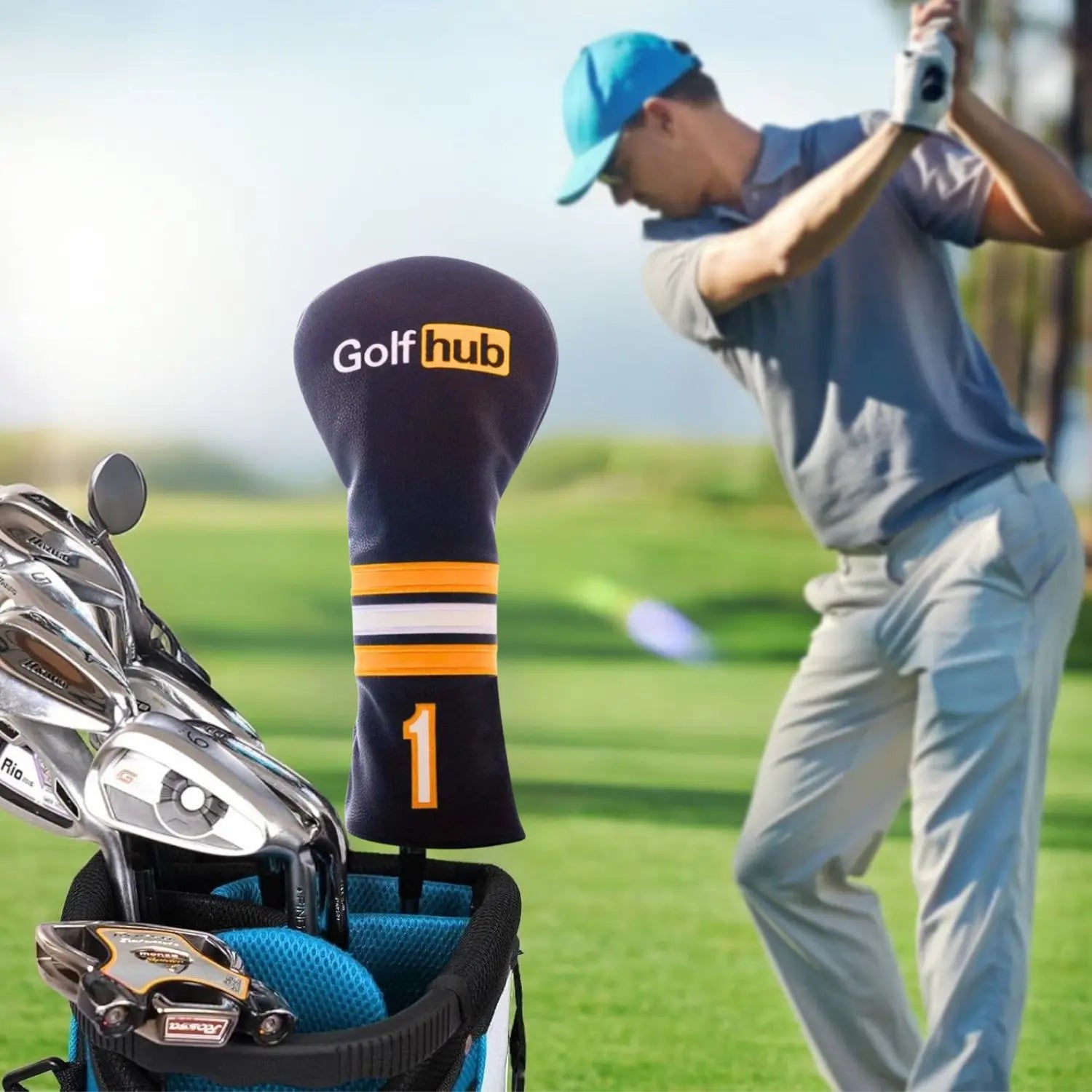 Funda para Driver de Golf, Golf Hub - Diseño de Edición Especial en Cuero Sintético Premium