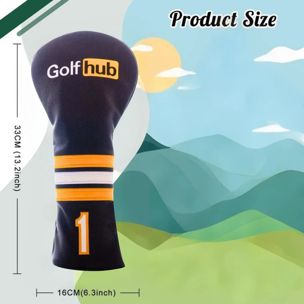 Funda para Driver de Golf, Golf Hub - Diseño de Edición Especial en Cuero Sintético Premium