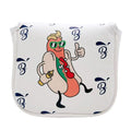 Funda para Putter Mallet Hot Dog Edition - Diseño Divertido en Cuero Sintético Premium