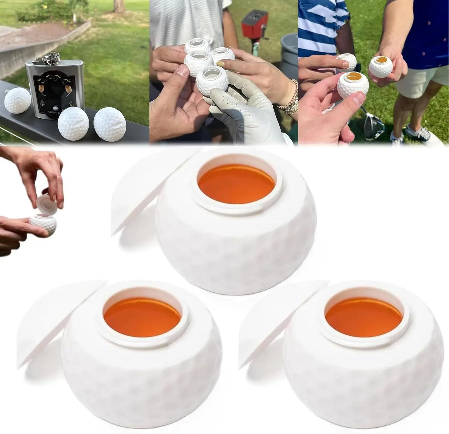Shot de golf - Vaso para shots pelota de golf