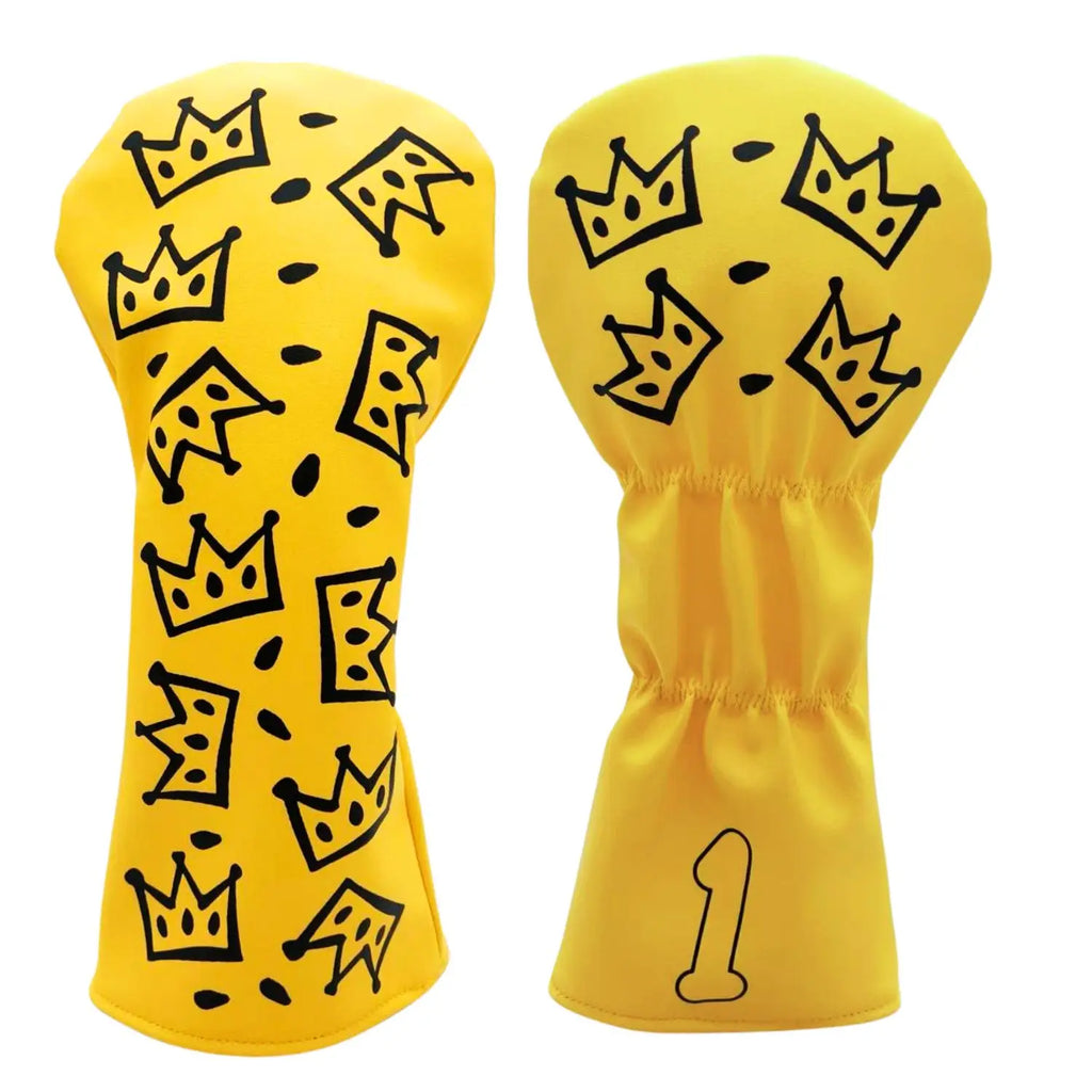 Funda para Driver de Golf Royal Crown - Protección Premium de Cuero Sintético con Diseño de Corona