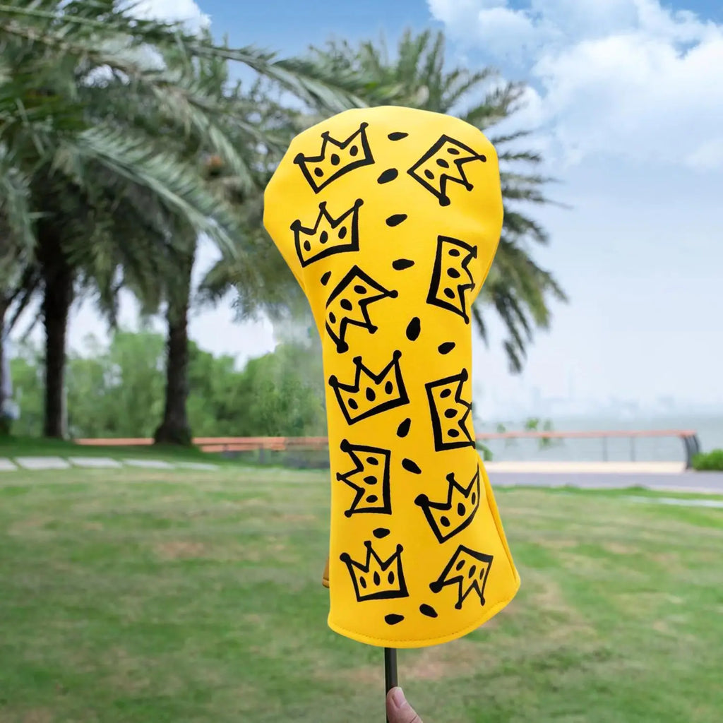 Funda para Driver de Golf Royal Crown - Protección Premium de Cuero Sintético con Diseño de Corona
