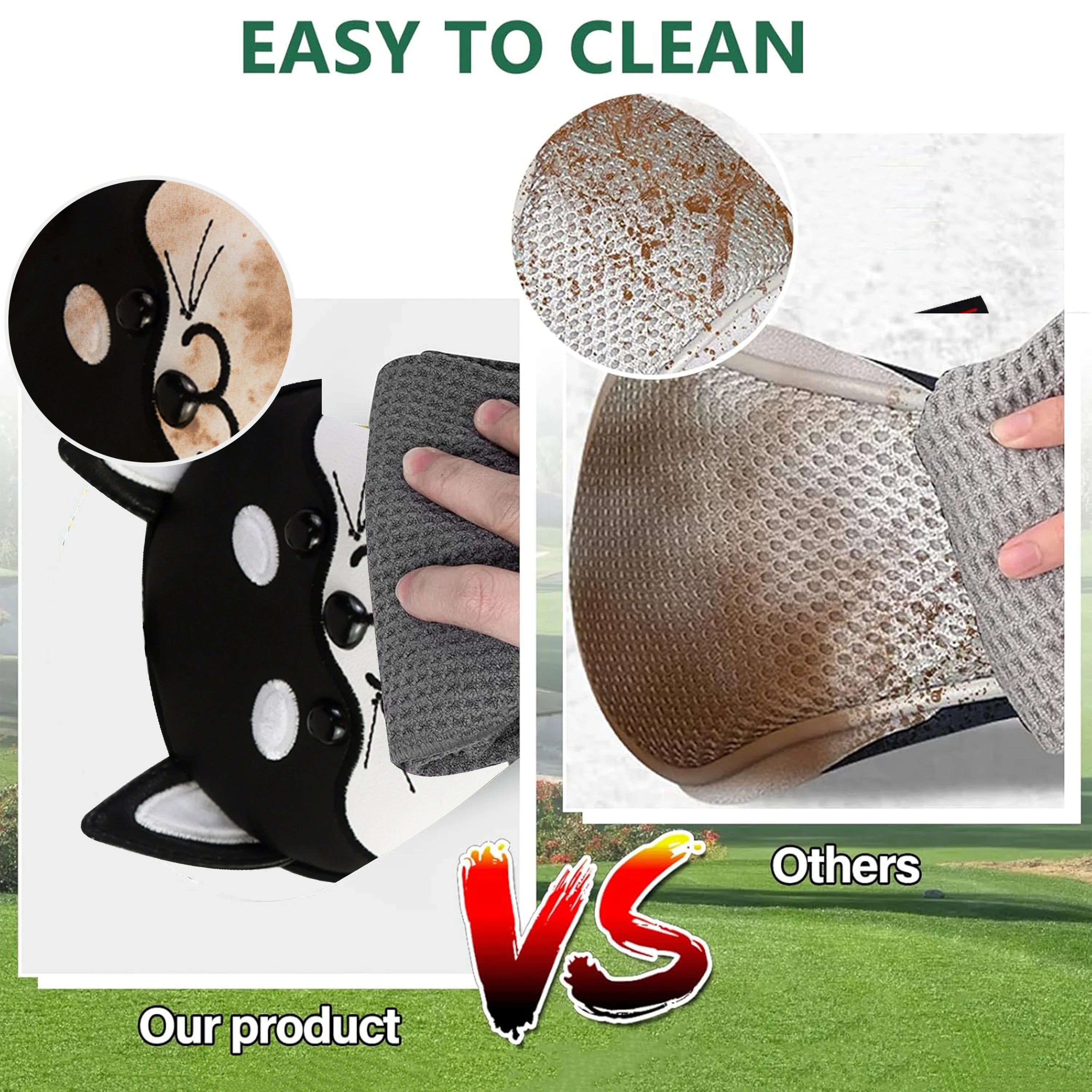 Fundas de Golf Premium Shiba Inu Edition - Cuero Sintético de Alta Resistencia para Driver y Maderas