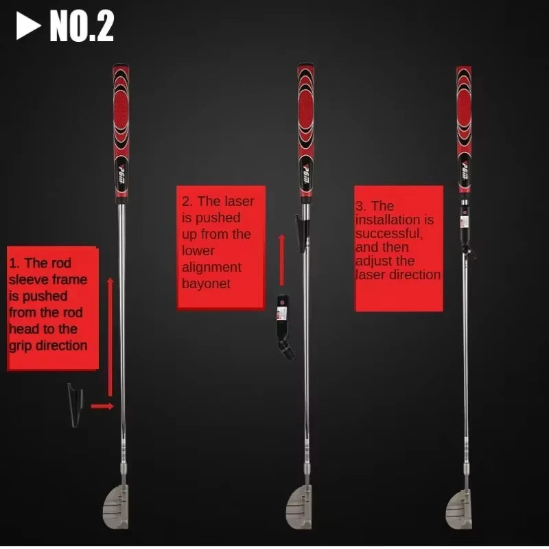 Guía Láser de Puntería para Putter - Corrector de Alineación y Entrenamiento Profesional