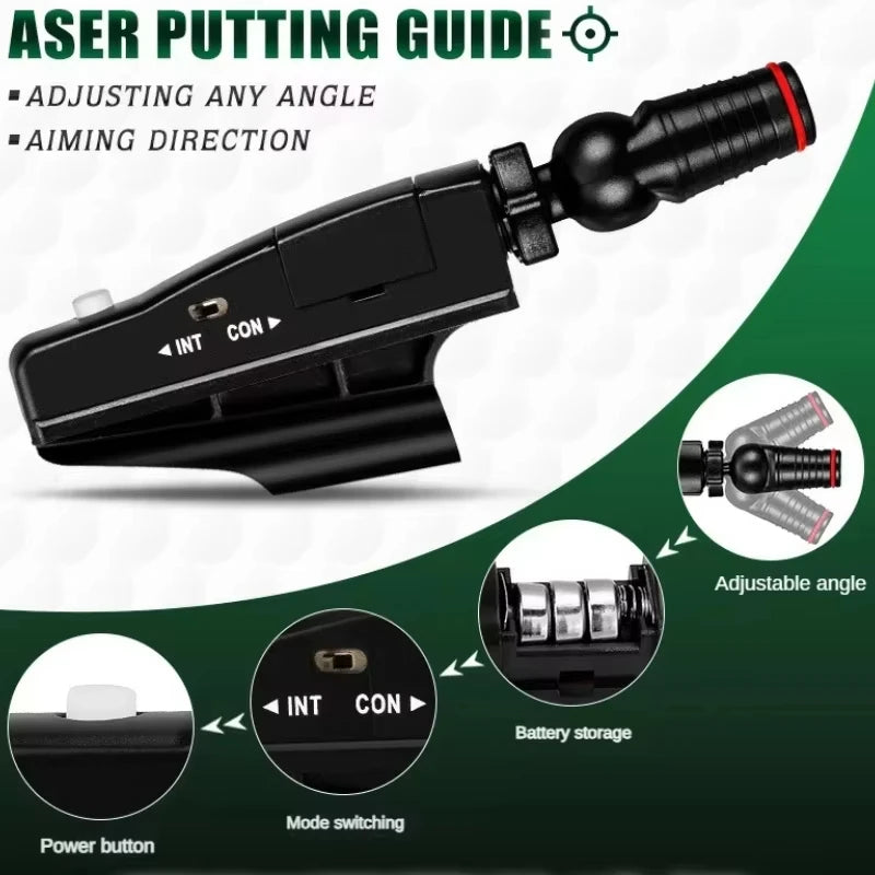 Guía Láser de Puntería para Putter - Corrector de Alineación y Entrenamiento Profesional