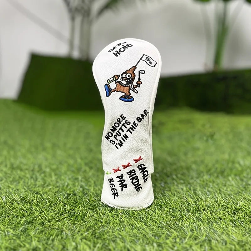 Funda de Golf Pirate Bar Edition - Diseño Único en Cuero Sintético con Bordado No More 3 Putts