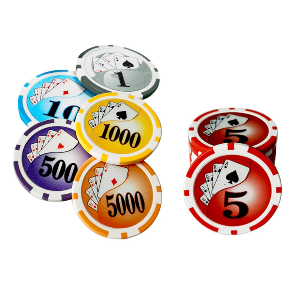 Marcador de Pelota de Golf Casino Poker Chip - Diseño de Ficha de Apuesta con Clip Magnético de Alta Resistencia
