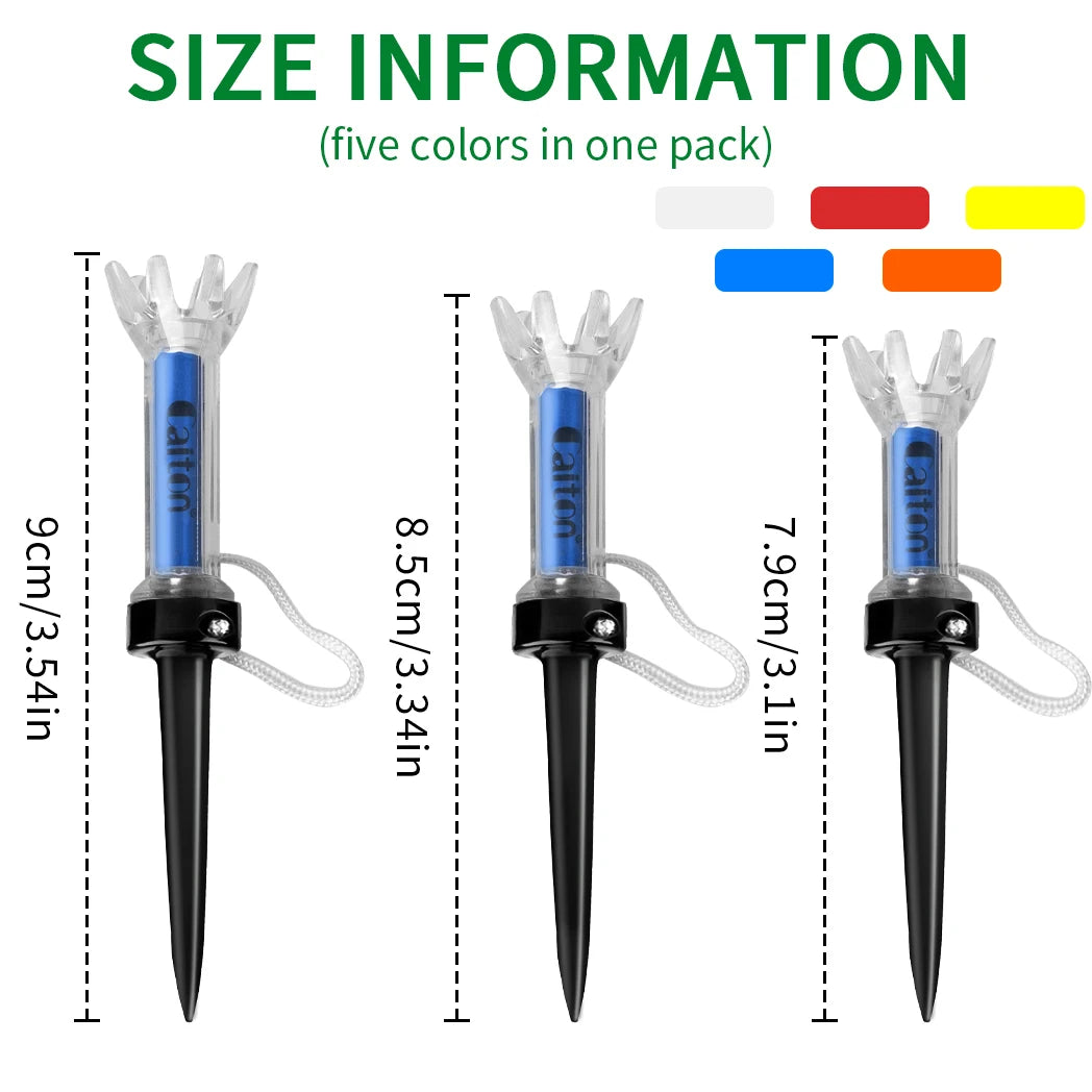 Set de 5 Tees de Golf Magnéticos Caiton - Sistema de Rebote 360° para Máxima Distancia