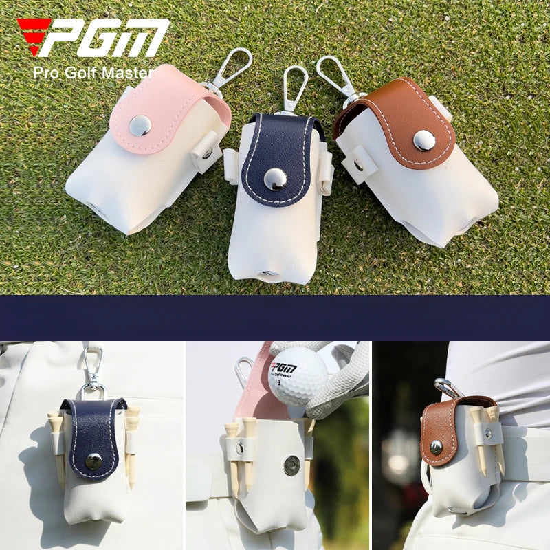 Porta Pelotas de Golf PGM con Clip para Cinturón y Cierre Magnético