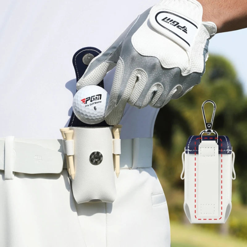 Porta Pelotas de Golf PGM con Clip para Cinturón y Cierre Magnético