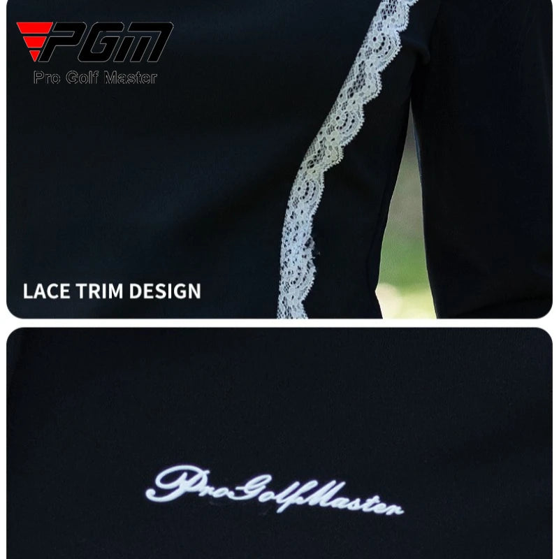 Playera de Golf Ice Silk para Dama - Manga Larga Transpirable con Protección Solar y Cuello Polo