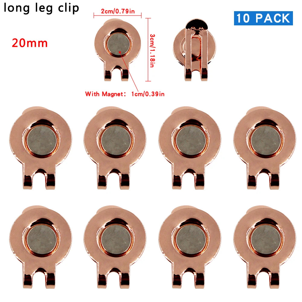Pack de 10 Clips Magnéticos de Alta Resistencia para Gorra de Golf - Soporte de Marcador Universal
