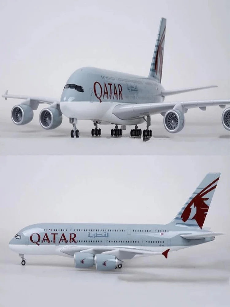 Avión Escala Grande Qatar Airways