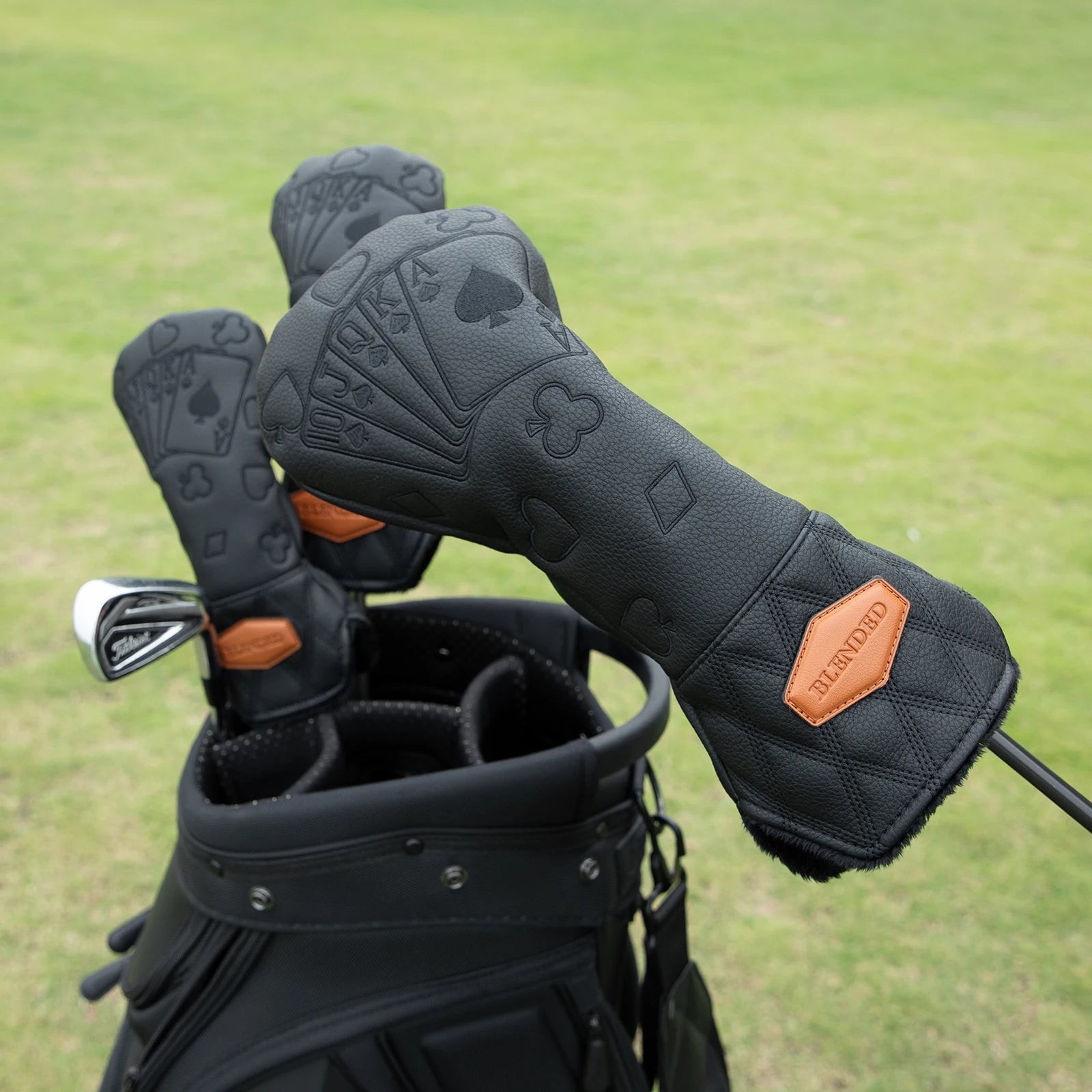 Fundas de Golf Premium Lucky Poker - Bordado de Alta Densidad para Driver, Madera e Híbrido