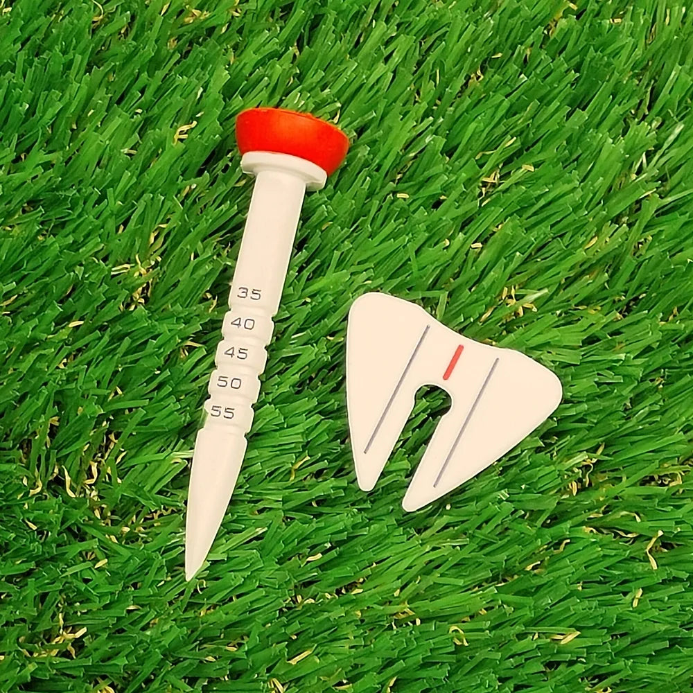 Tees de Golf Ajustables de Alta Durabilidad con Guía de Dirección - Soporte de Entrenamiento Profesional