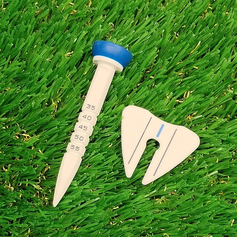 Tees de Golf Ajustables de Alta Durabilidad con Guía de Dirección - Soporte de Entrenamiento Profesional