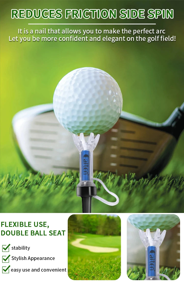 Set de 5 Tees de Golf Magnéticos Caiton - Sistema de Rebote 360° para Máxima Distancia