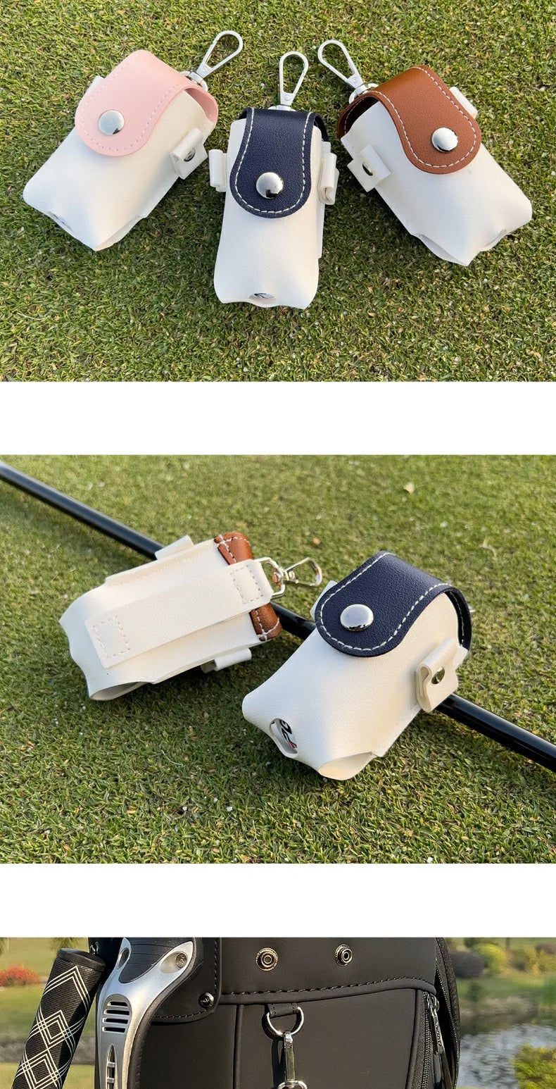 Porta Pelotas de Golf PGM con Clip para Cinturón y Cierre Magnético