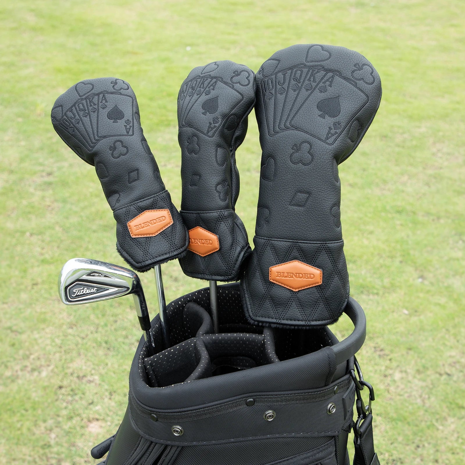 Fundas de Golf Premium Lucky Poker - Bordado de Alta Densidad para Driver, Madera e Híbrido