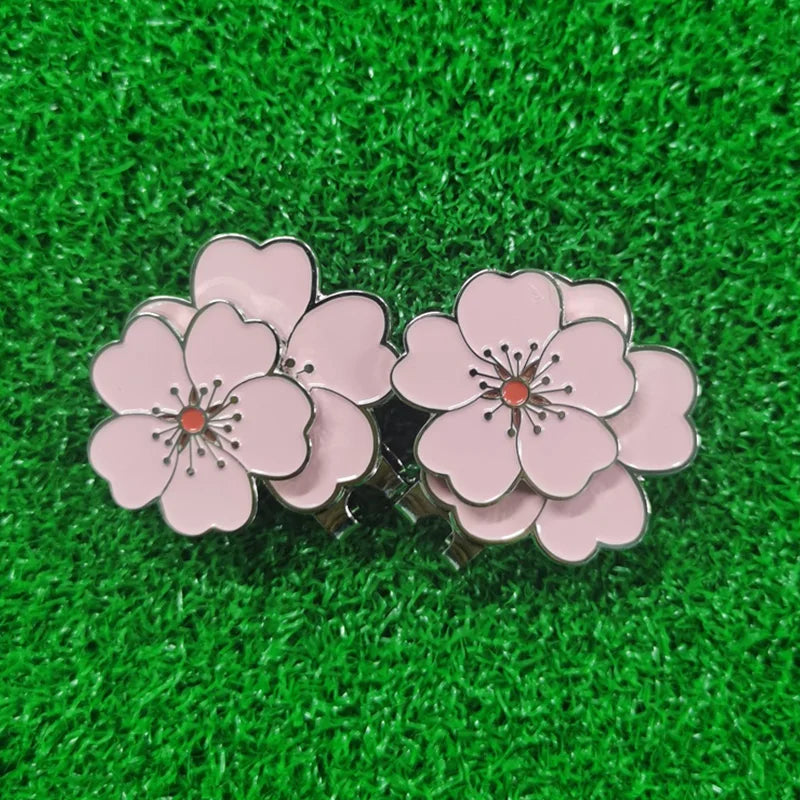 Marcador de Pelota de Golf Premium Flor con Clip Magnético - aleación de Alta Resistencia y Sujeción de Precisión