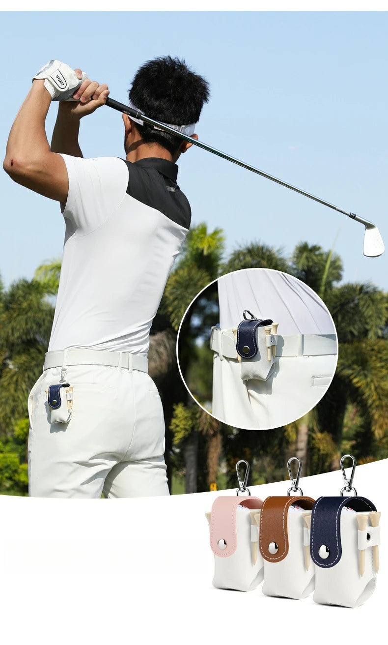 Porta Pelotas de Golf PGM con Clip para Cinturón y Cierre Magnético