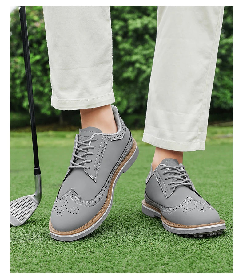 Tenis de Golf Profesionales Spikeless - Calzado de Lujo con Suela de Tracción y Confort Ergonómico