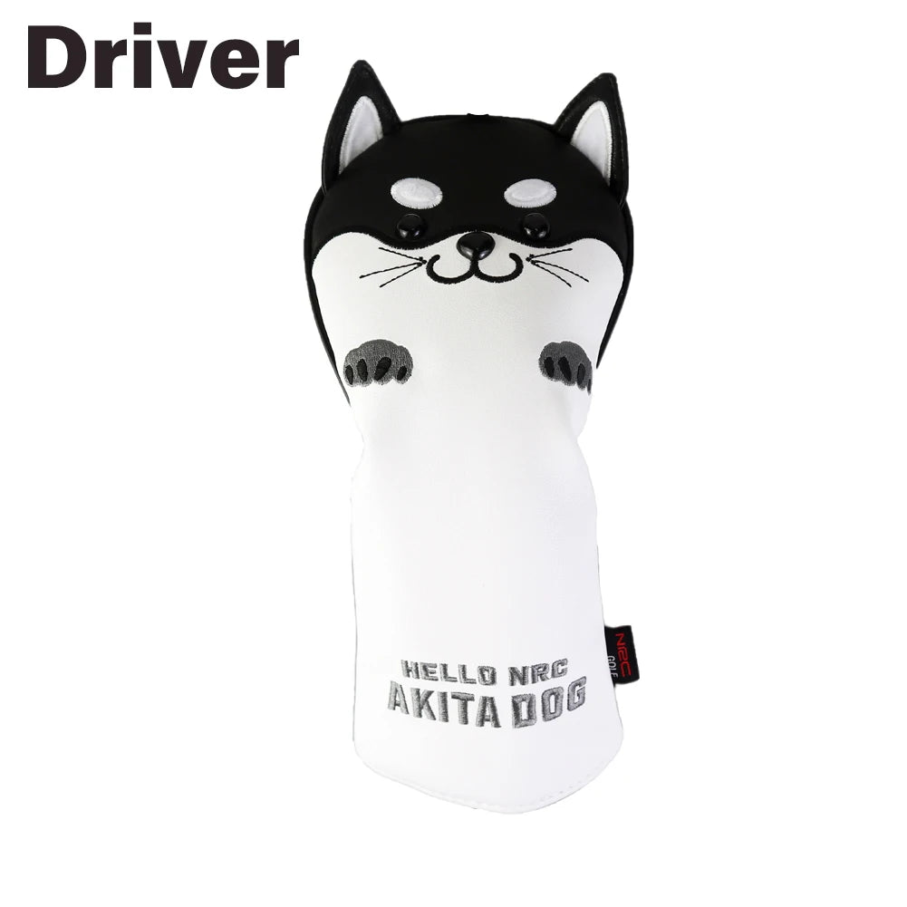 Fundas de Golf Premium Shiba Inu Edition - Cuero Sintético de Alta Resistencia para Driver y Maderas