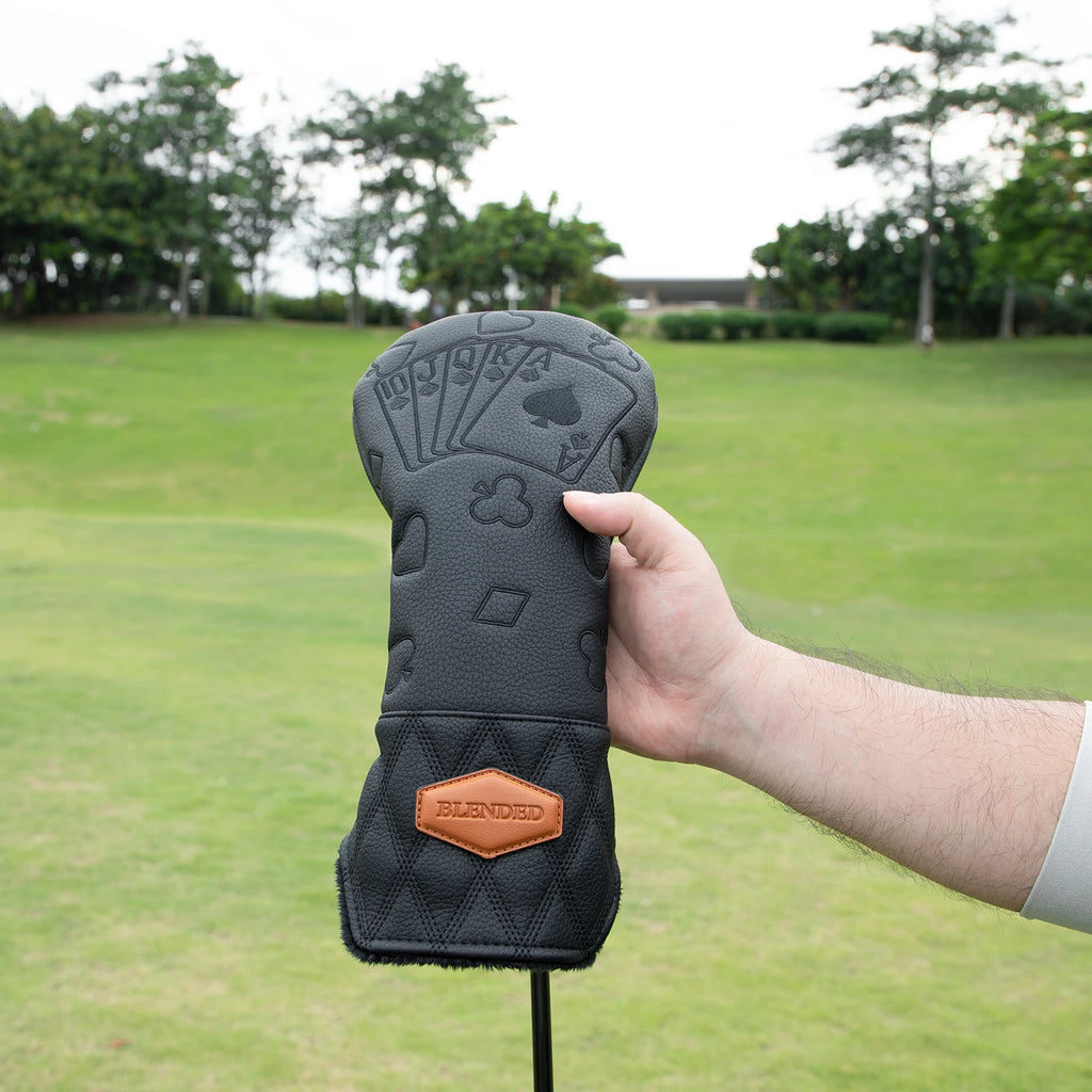 Fundas de Golf Premium Lucky Poker - Bordado de Alta Densidad para Driver, Madera e Híbrido
