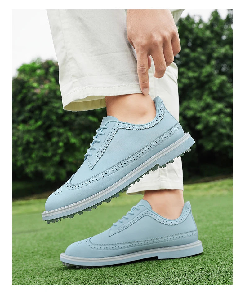 Tenis de Golf Profesionales Spikeless - Calzado de Lujo con Suela de Tracción y Confort Ergonómico