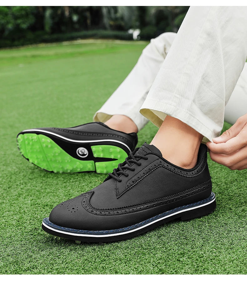 Tenis de Golf Profesionales Spikeless - Calzado de Lujo con Suela de Tracción y Confort Ergonómico