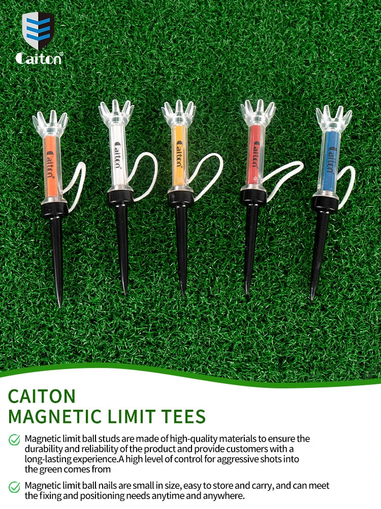 Set de 5 Tees de Golf Magnéticos Caiton - Sistema de Rebote 360° para Máxima Distancia