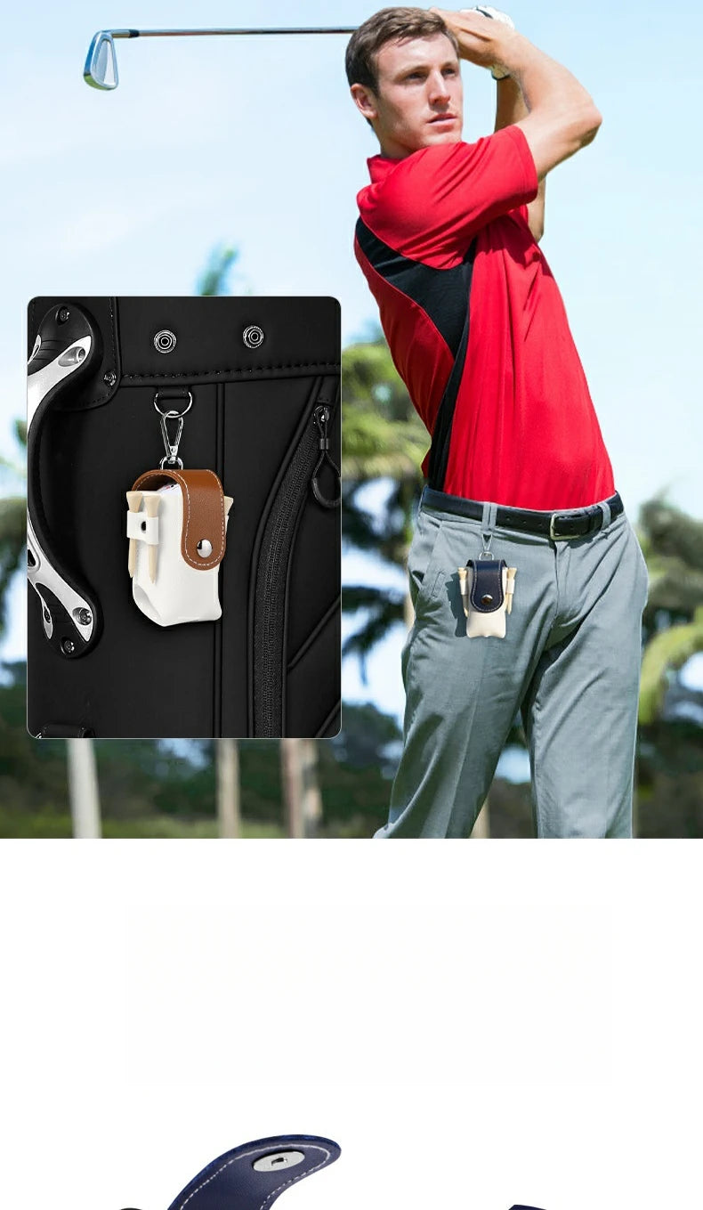 Porta Pelotas de Golf PGM con Clip para Cinturón y Cierre Magnético