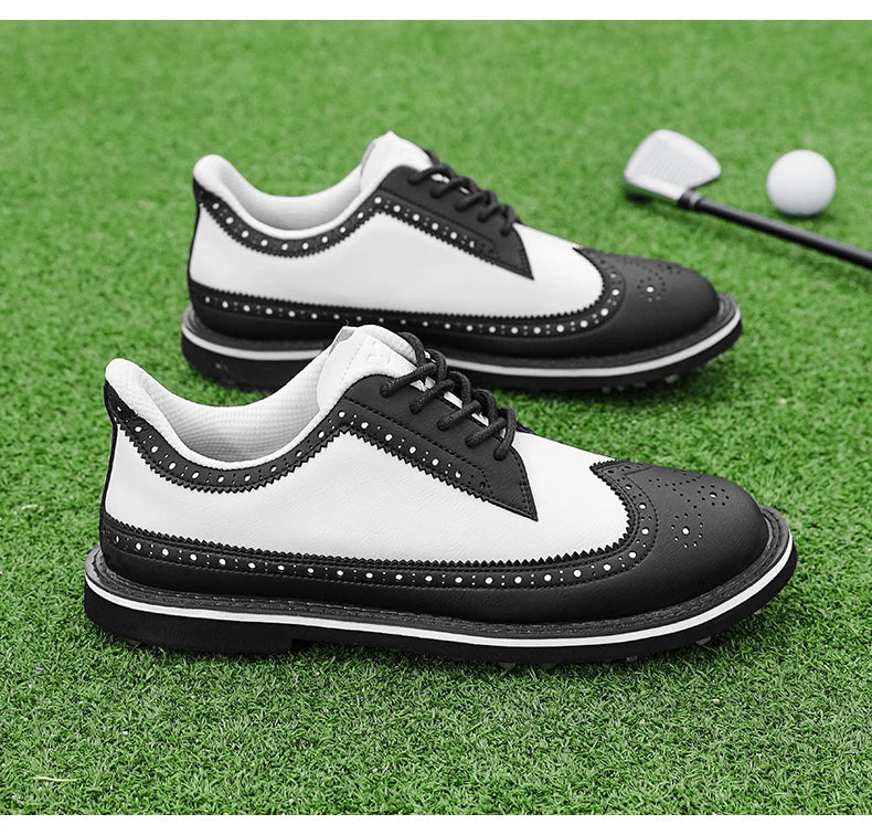 Tenis de Golf Profesionales Spikeless - Calzado de Lujo con Suela de Tracción y Confort Ergonómico
