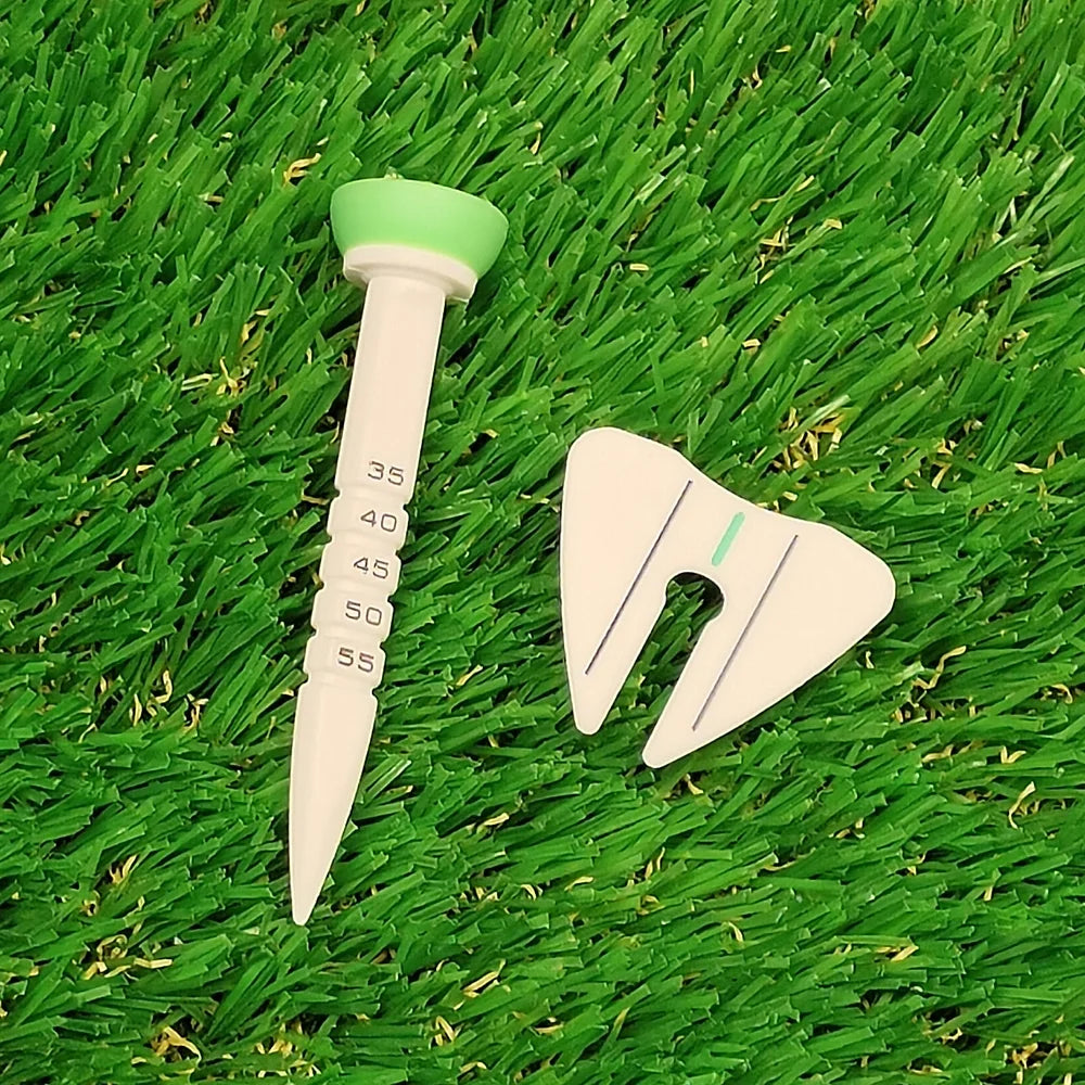 Tees de Golf Ajustables de Alta Durabilidad con Guía de Dirección - Soporte de Entrenamiento Profesional