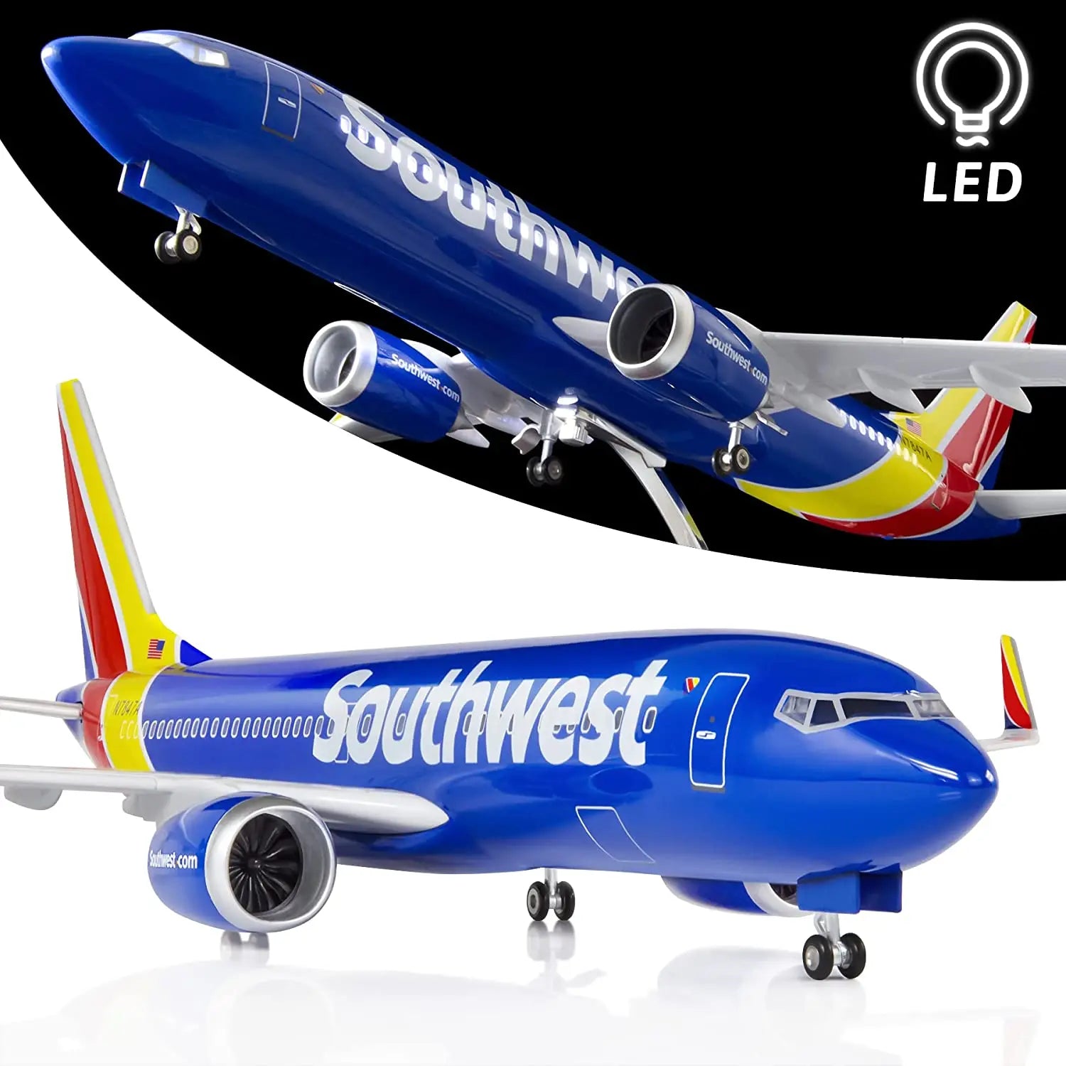 Colección Gigantes del Aire Modelos a Escala Resina Premium – Variantes LED – Aerolíneas del Mundo