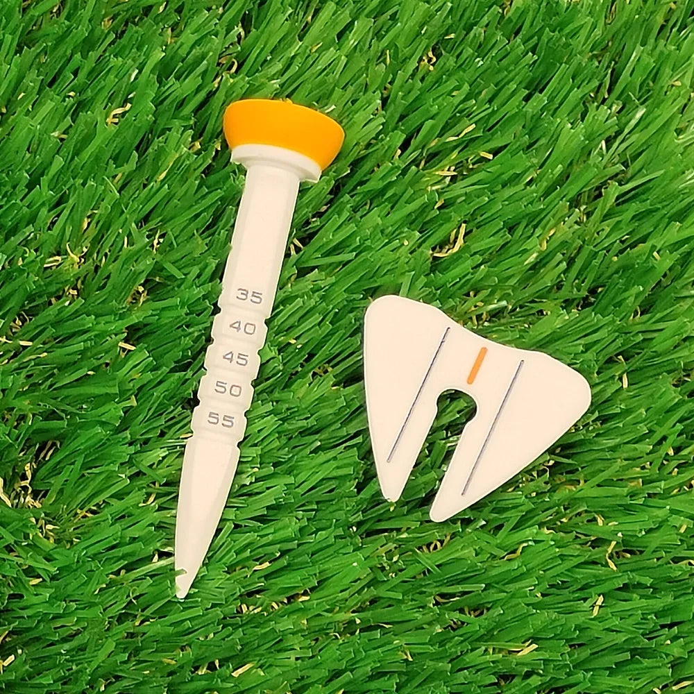 Tees de Golf Ajustables de Alta Durabilidad con Guía de Dirección - Soporte de Entrenamiento Profesional