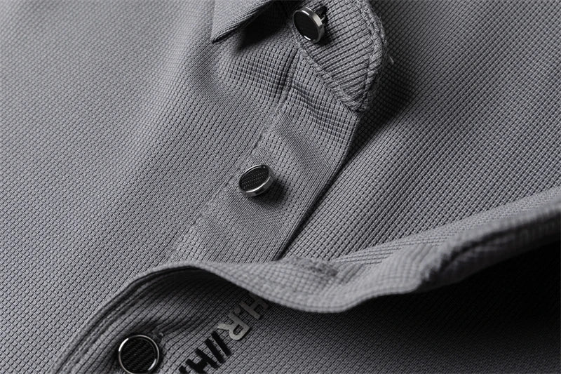 Polo Casual Premium Commander de Manga Larga - Transpirable y Antiarrugas